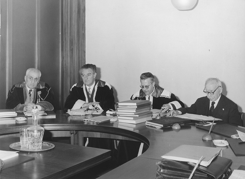 Girolamo Palazzina, il rettore Gasparini e Francesco Brambilla Girolamo Palazzina, il rettore Gasparini e Francesco Brambilla