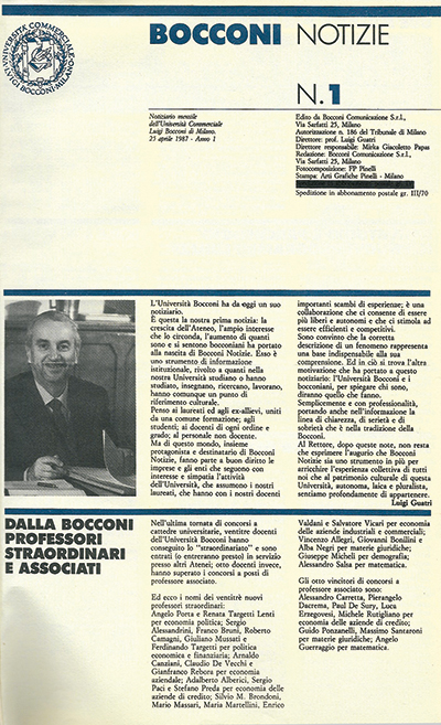 Bocconi Notizie Bocconi Notizie