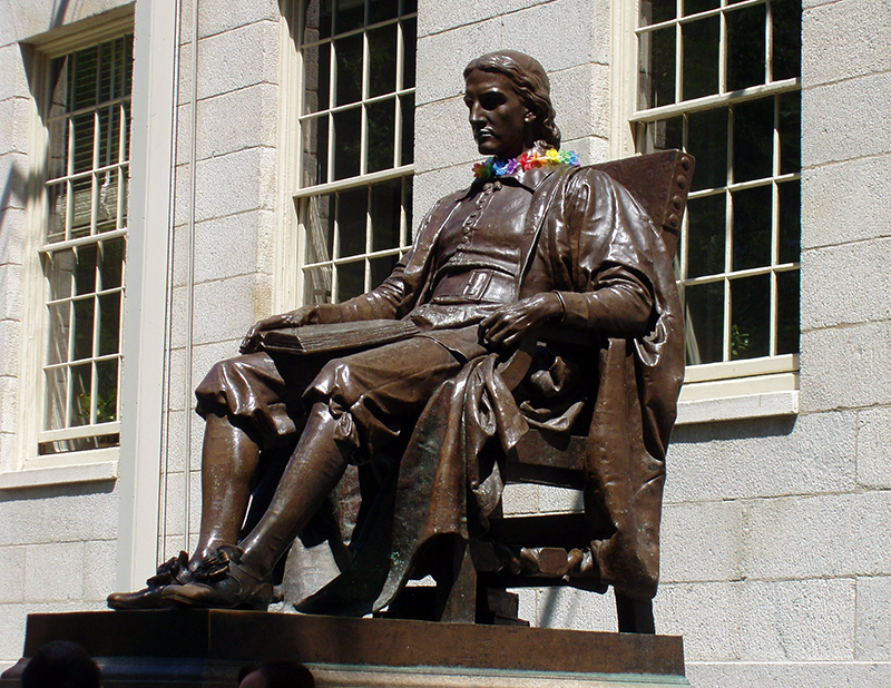 John_Harvard_statue_at_Harvard_University John_Harvard_statue_at_Harvard_University